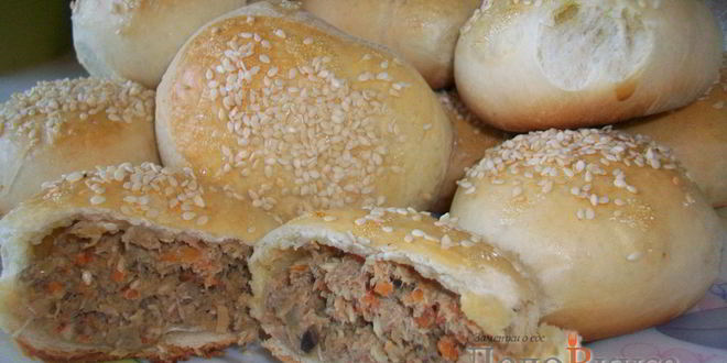 Рецепт пирожков с мясом в духовке