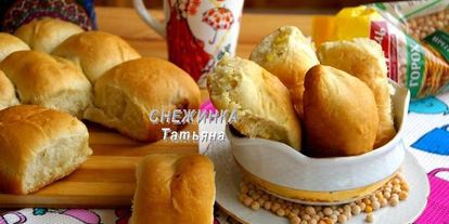 Шаг 19: постных пирожков с гороховой и фасолевой начинками