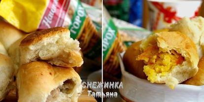 Шаг 20: постных пирожков с гороховой и фасолевой начинками