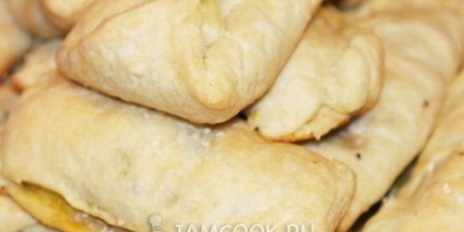 Рецепт слоеных пирожков с мясом