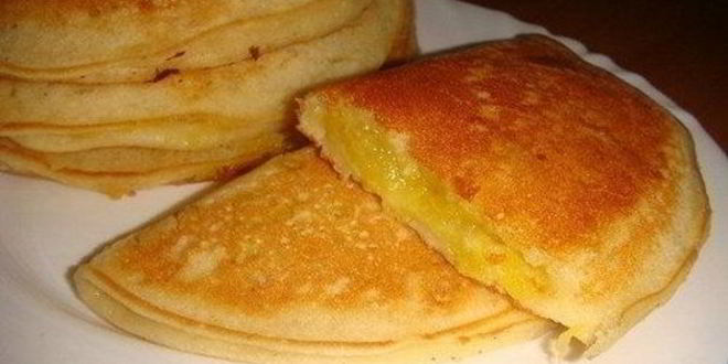 Рецепт творожных блинов-пирожков с начинкой