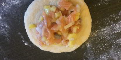 Шаг 2: эчпочмака с рыбой