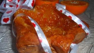 Рецепт Бананова-творожных пирожные с мандариновыми цукатами