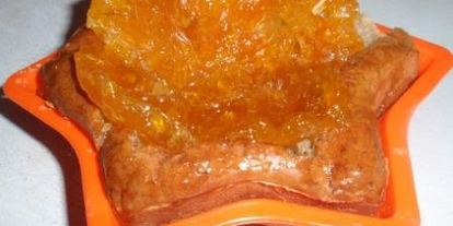 Шаг 3: бананова-творожных пирожные с мандариновыми цукатами