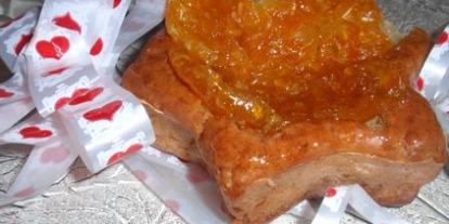 Шаг 4: бананова-творожных пирожные с мандариновыми цукатами