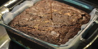 Шаг 3: брауни пшеничного в шоколадной глазури