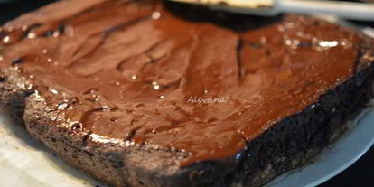 Шаг 4: брауни пшеничного в шоколадной глазури