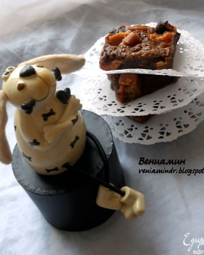 Рецепт брауни с ирисками