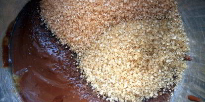 Шаг 1: брауни с ирисками