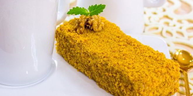 Рецепт медового пирожного