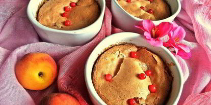 Шаг 17: нежного пирожного с персиками