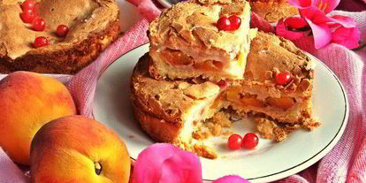 Шаг 20: нежного пирожного с персиками