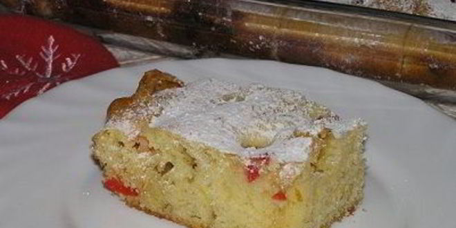 Рецепт пирожного блондинка с вишней