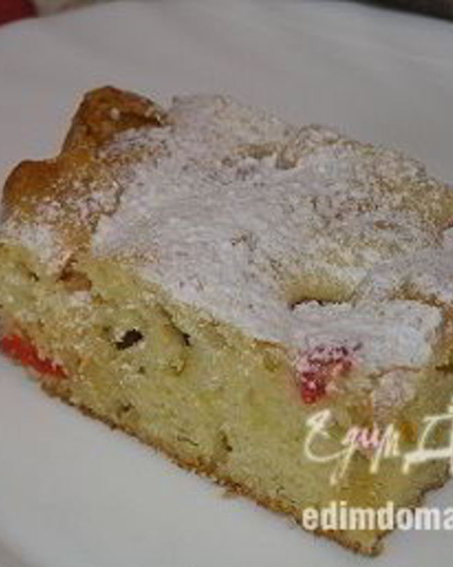 Рецепт пирожного блондинка с вишней