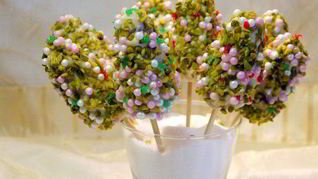 Рецепт Пирожного на палочке Рождественская елочка