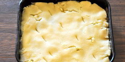 Шаг 3: пирожного яблочные полоски