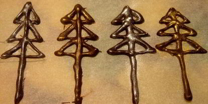 Шаг 3: пирожноеновогодних елок