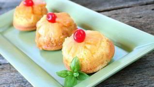 Рецепт Пирожных с ананасом и кокосом