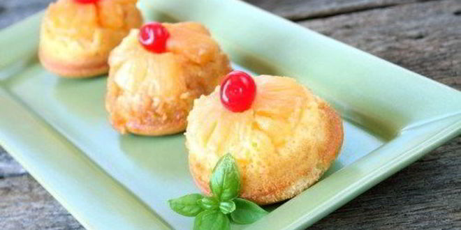 Рецепт пирожных с ананасом и кокосом