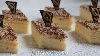 Рецепт Пирожных с творожным муссом