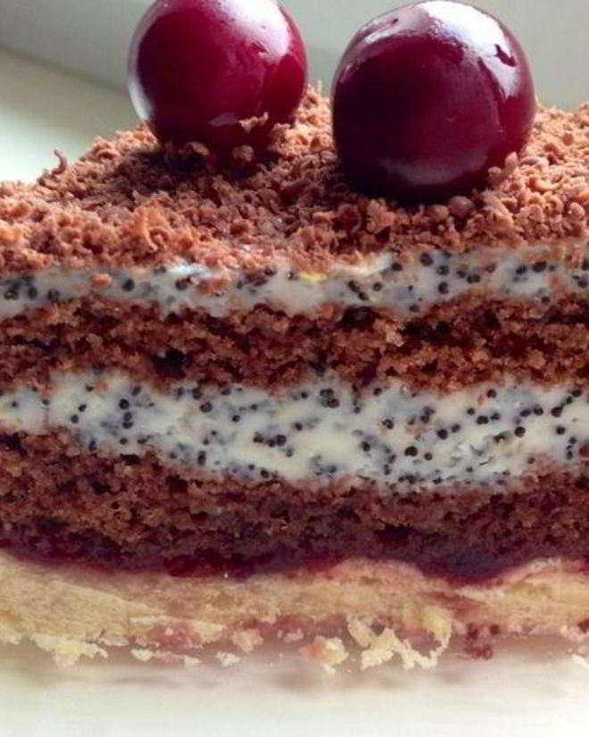 Рецепт пирожных шоколадно-маковое удовольствие