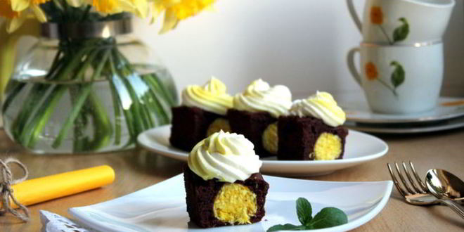 Рецепт шоколадного пирожного сюрприз