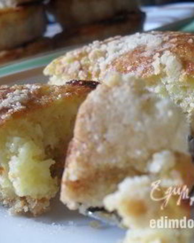 Рецепт сливова-творожных пирожные