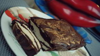 Рецепт Творожно-бананового брауни