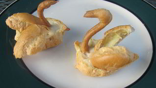 Рецепт Заварных пирожных Лебедей