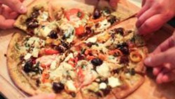 Рецепт Домашней пиццы со сладким перцем и фетой