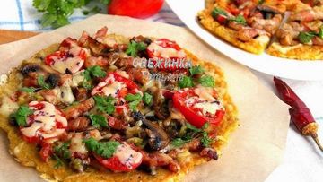 Рецепт Картофельной пиццы на сковороде