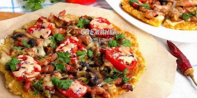 Рецепт картофельной пиццы на сковороде