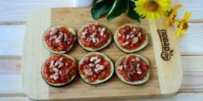 Шаг 2: мини-пиццы на баклажанах