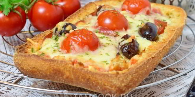 Рецепт пиццы из хлеба