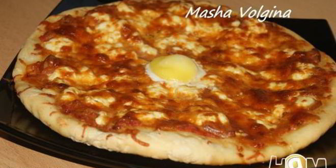 Рецепт пиццы карбонара с яйцом