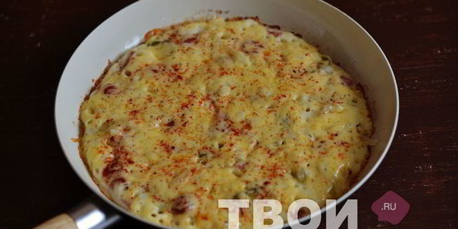 Рецепт пиццы-минутки