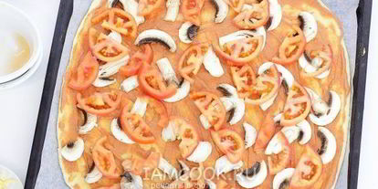 Шаг 12: пиццы ны дрожжевома тесте с колбасоя