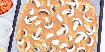 Шаг 11: пиццы ны дрожжевома тесте с колбасоя