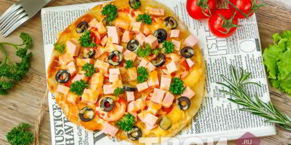 Шаг 6: пиццы на кефире на сковороде