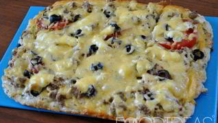 Рецепт Пиццы на заливном тесте с прованскими травами