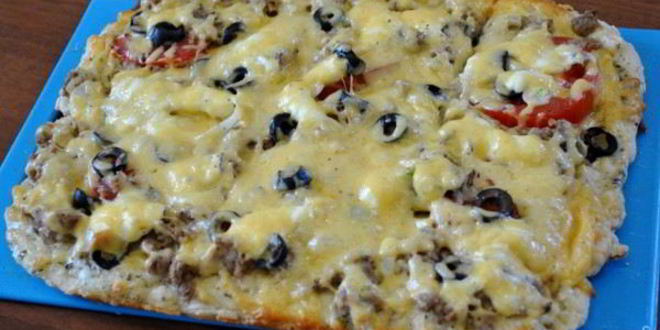 Рецепт Пиццы на заливном тесте с прованскими травами