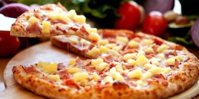 Рецепт Пиццы с курицей и ананасами