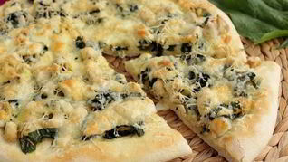Рецепт Пиццы с курицей и шпинатом