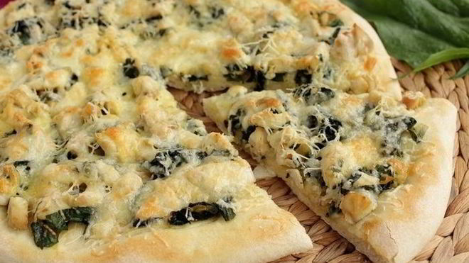 Рецепт Пиццы с курицей и шпинатом