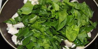 Шаг 5: пиццы с курицей и шпинатом