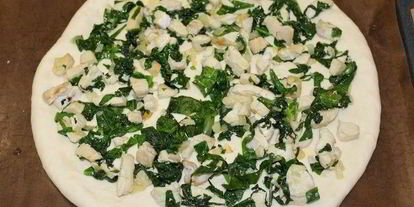 Шаг 8: пиццы с курицей и шпинатом