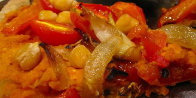 Рецепт пиццы с овощами и нутом