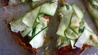 Рецепт Пиццы с цуккини и Моцареллой