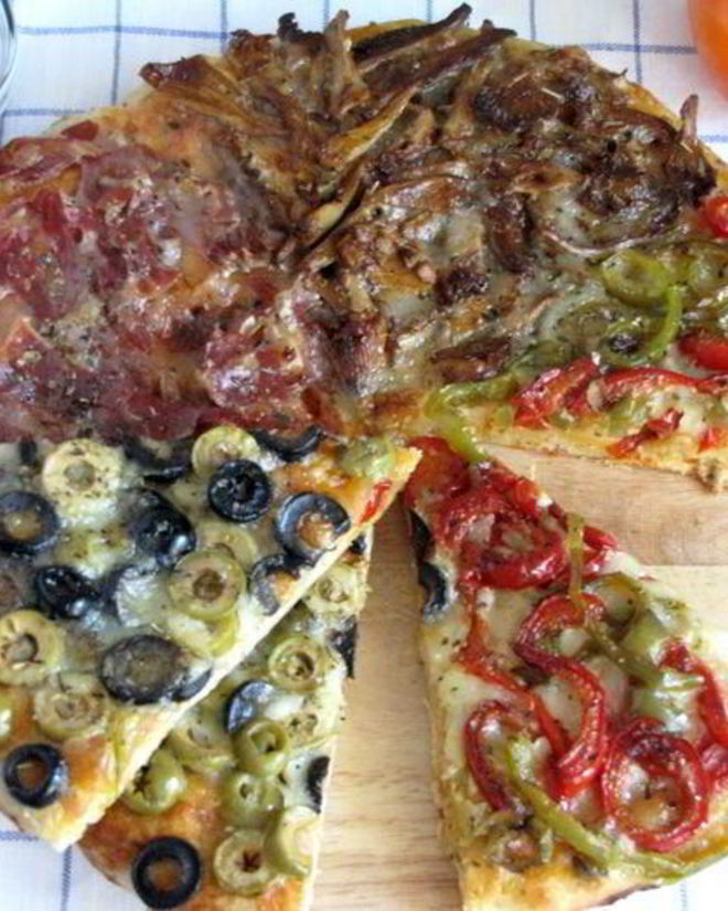 Рецепт пиццы времена года