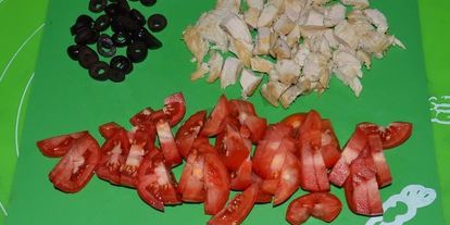 Шаг 5: закрытой пиццы кальцоне с курицей и грибами